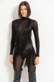 Saçaklı Lastikli Bodysuit Saçaklı Lastikli Bodysuit