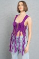MAGENTA KUŞGÖZÜ DETAYLI SAÇAKLI TÜL BÜSTİYER MAGENTA KUŞGÖZÜ DETAYLI SAÇAKLI TÜL BÜSTİYER