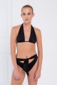 Siyah Biye Bağlamalı Bikini Takımı Siyah Biye Bağlamalı Bikini Takımı