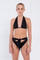 Siyah Biye Bağlamalı Bikini Takımı Siyah Biye Bağlamalı Bikini Takımı