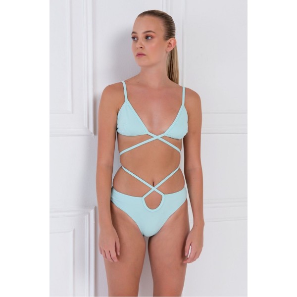Turkuaz BAĞLAMALI BIKINI TAKIMI