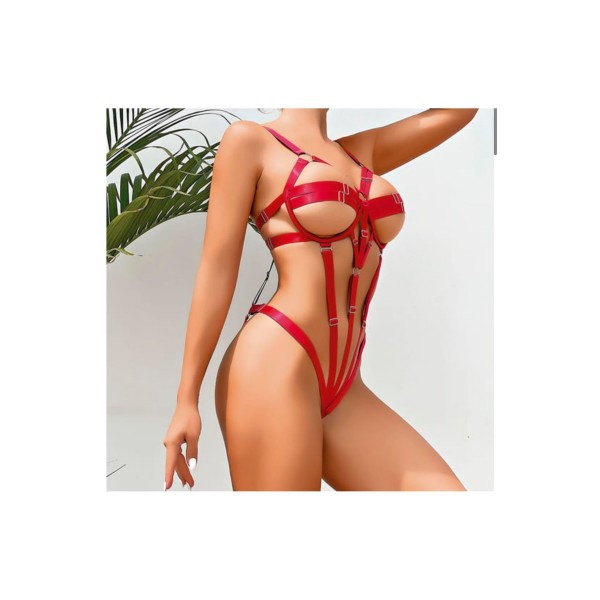 Kırmızı Fantazi lastik body Harness Kırmızı Fantazi lastik body Harness