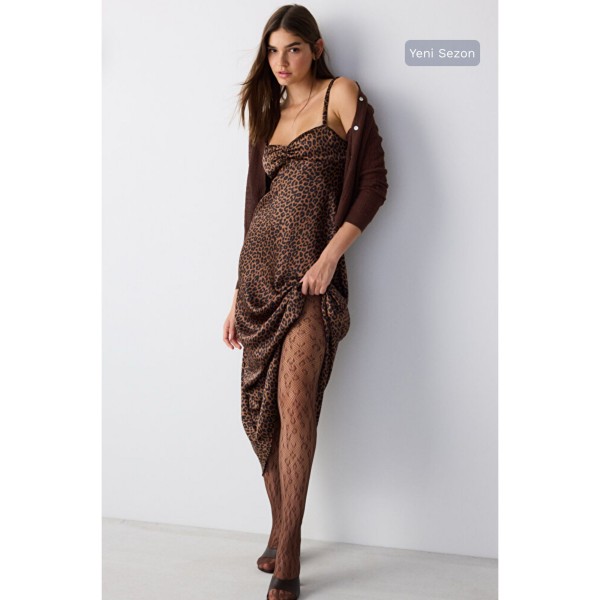 PENTİ LEOPARD FİLE KİLOTLU ÇORAP